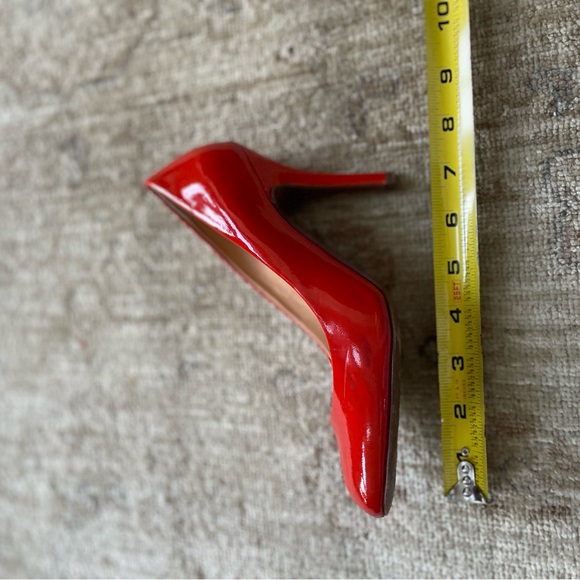 J. Crew Vibrant Poppy Red Patent Heels - Picture 11 of 13